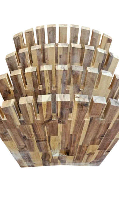 Support bois en mini-série — vue de face